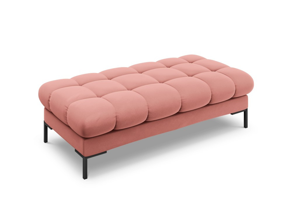Poze Banca tapitata Bali velvet/picioare negre – L133 x l62 x h41