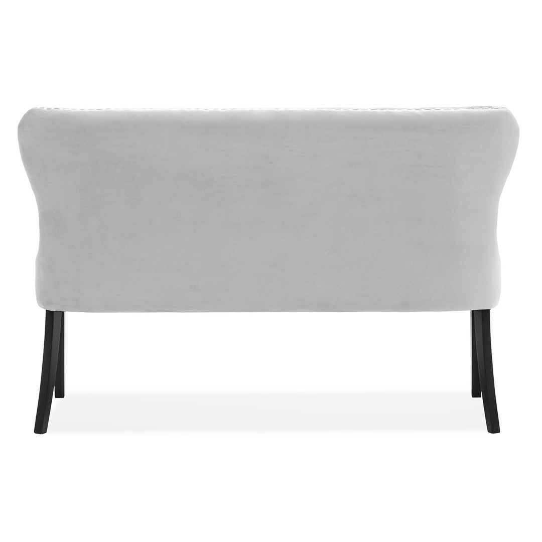 Poze Bancuta tapitata Madame gri – H99 cm
