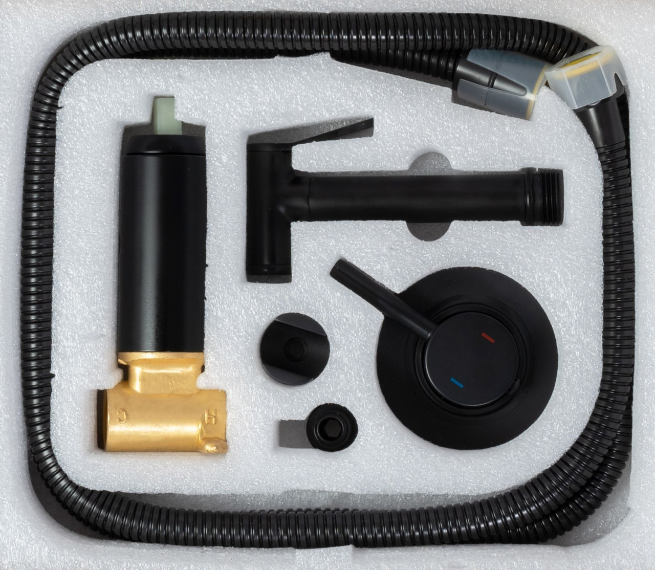 Poze Baterie pentru bideu Lungo Loop neagra