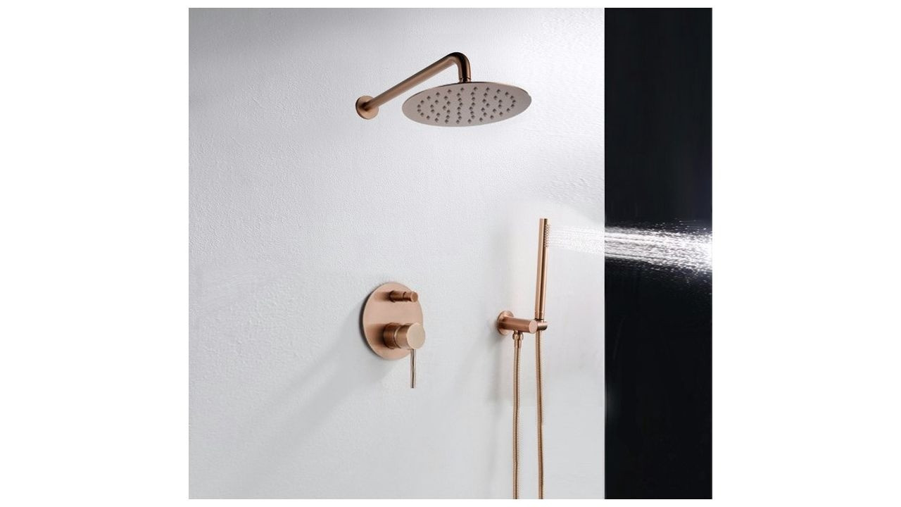 Poze Baterie pentru dus Lungo rose gold