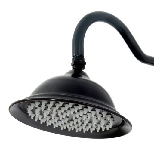 Poze Baterie pentru dus Vintage negru mat reglabila - H 137 cm