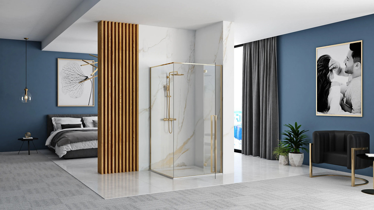 Poze Cabina de dus Fargo aurie 90x120