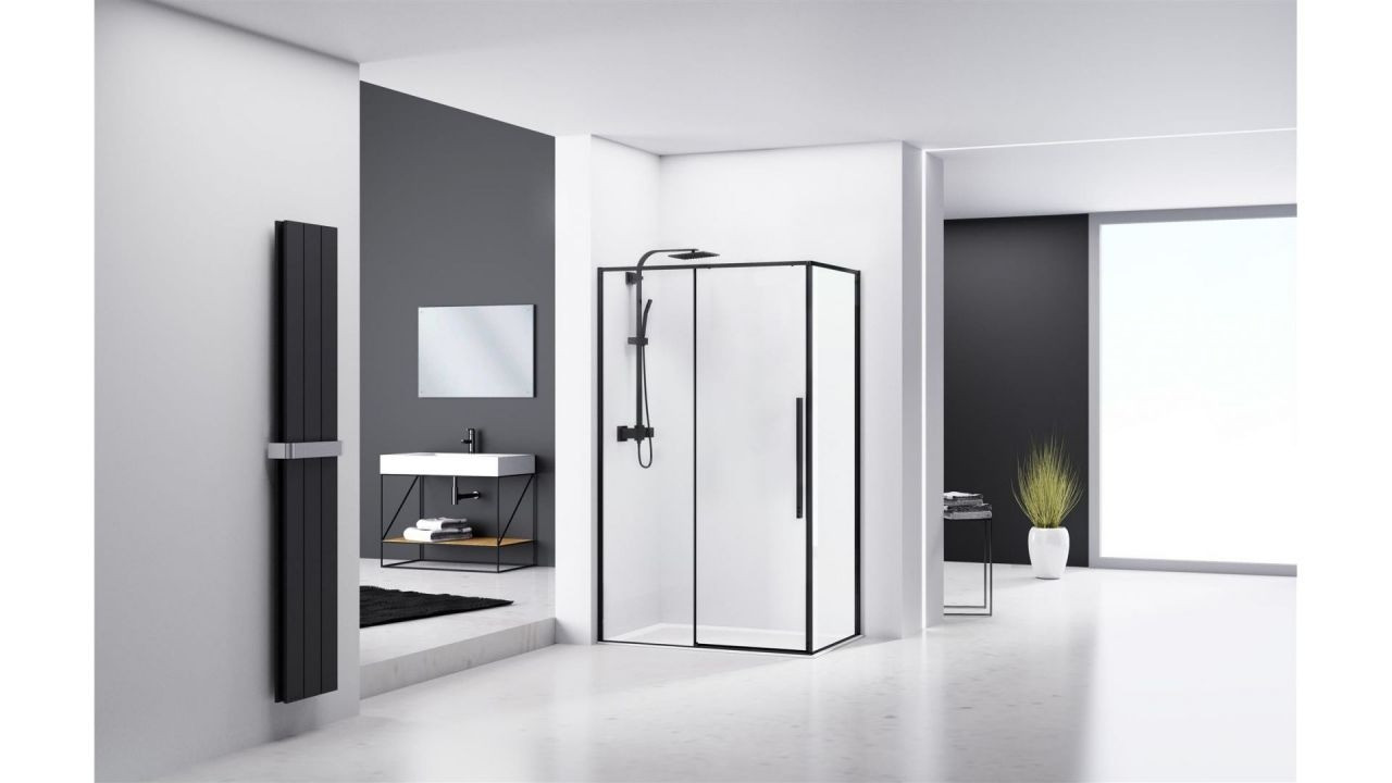 Poze Cabina dus Solar negru - 80x100 cm