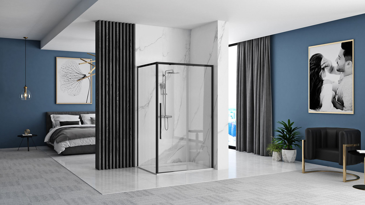 Poze Cabina dus Solar negru - 90x120 cm