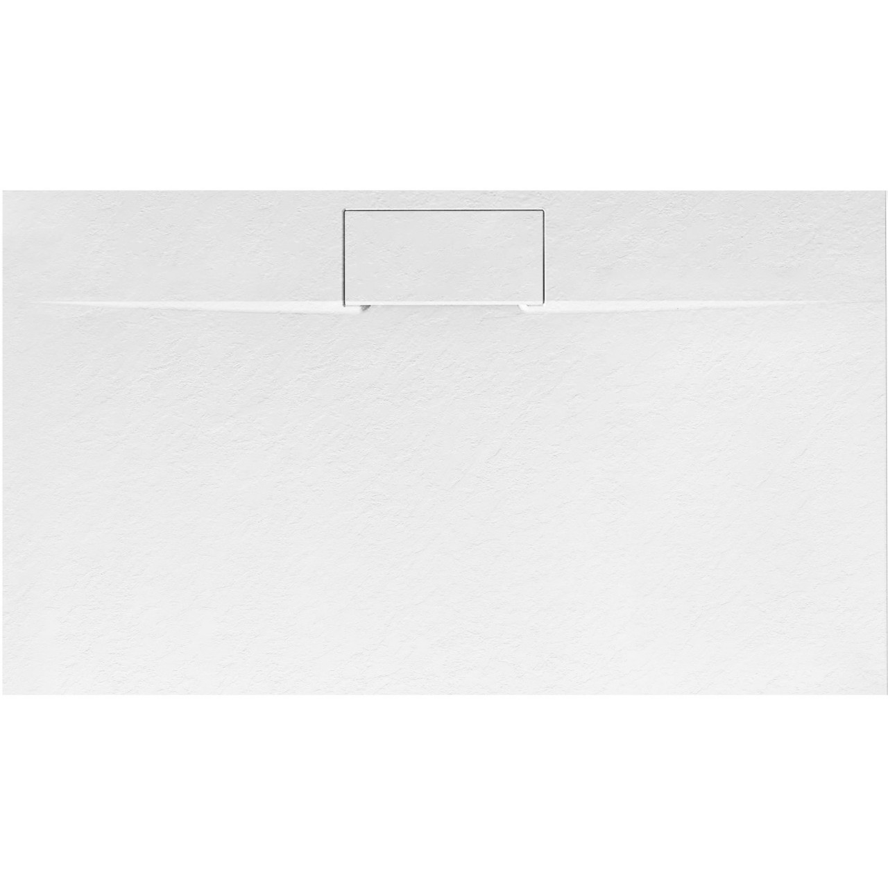 Poze Cadita pentru dus Bazalt Long alba 80x120