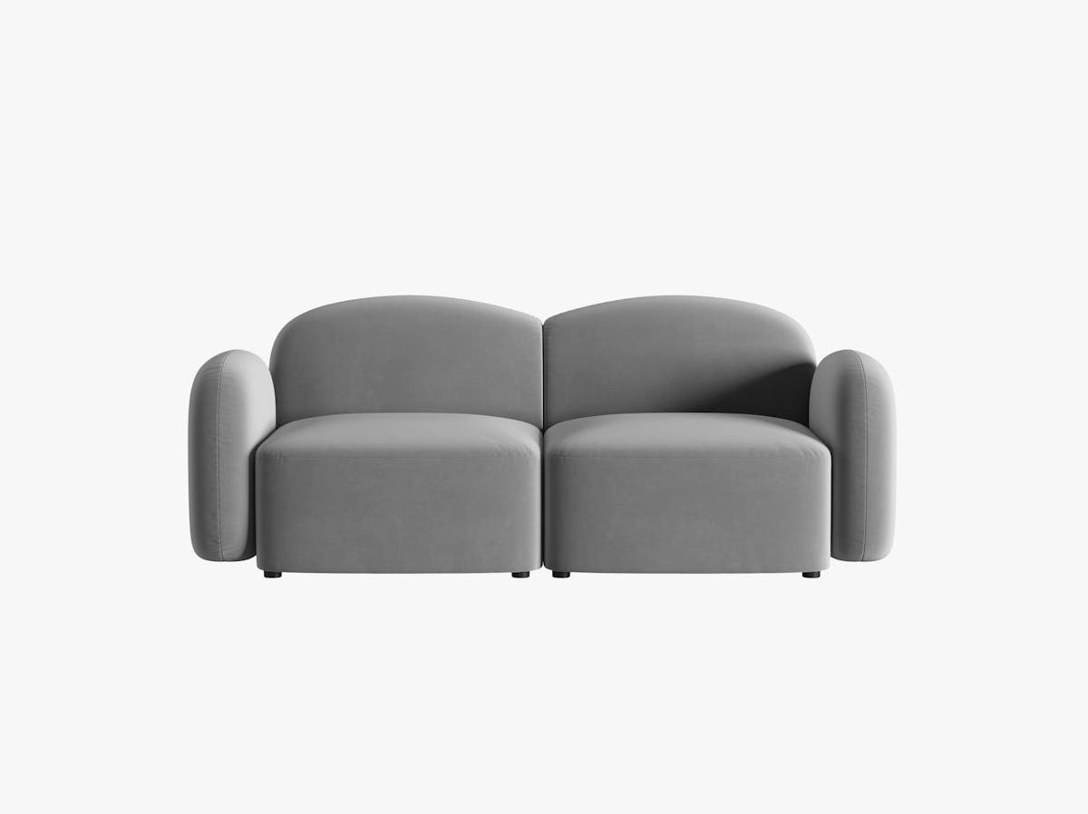 Poze Canapea 2 locuri Blair catifea L194 cm