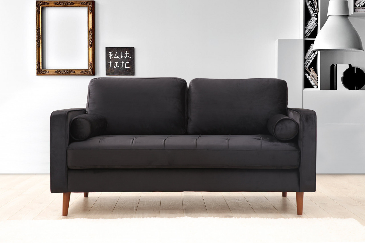 Poze Canapea 2 locuri Rome neagra