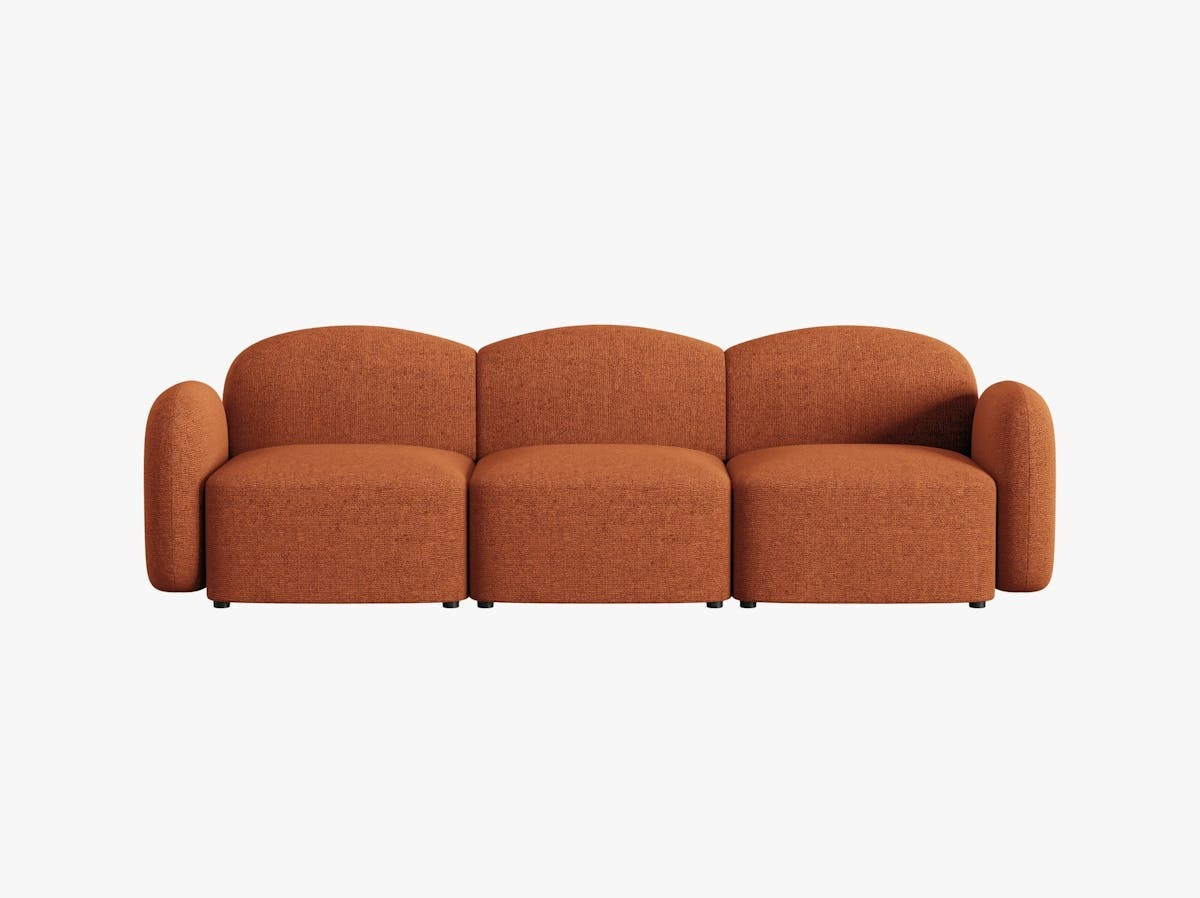 Poze Canapea 3 locuri Blair chenille L274 cm