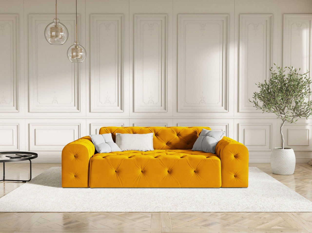 Poze Canapea 3 locuri Candice catifea L230 cm