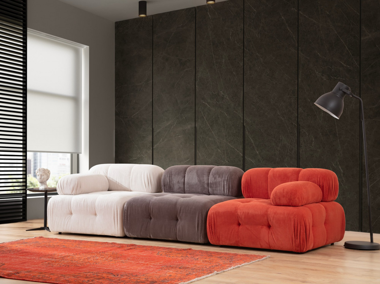 Poze Canapea 3 locuri Doblo ( L1-O1-1R) multicolor