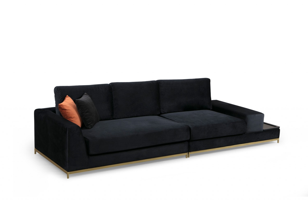 Poze Canapea 4 locuri Line neagra
