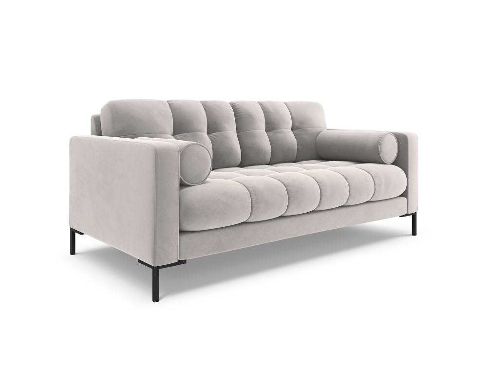 Poze Canapea Bali 2 locuri velvet/picioare negre – L152 x l92 x h75