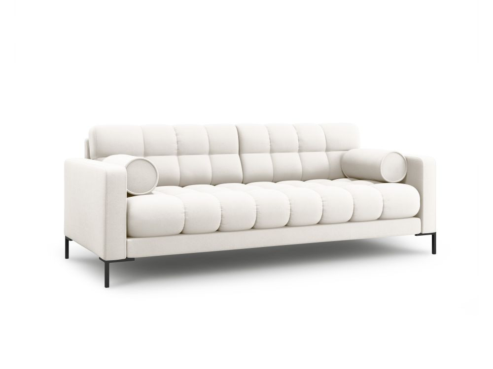 Poze Canapea Bali 3 locuri stofa/picioare negre – L177 x l92 x h75