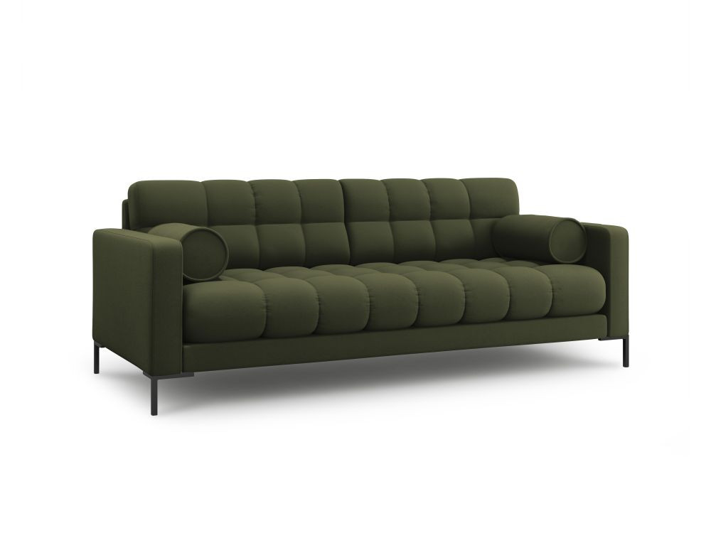 Poze Canapea Bali 3 locuri stofa/picioare negre – L177 x l92 x h75
