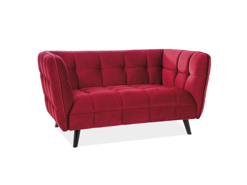 Canapea castello 2 velvet bordo blu59/wenge