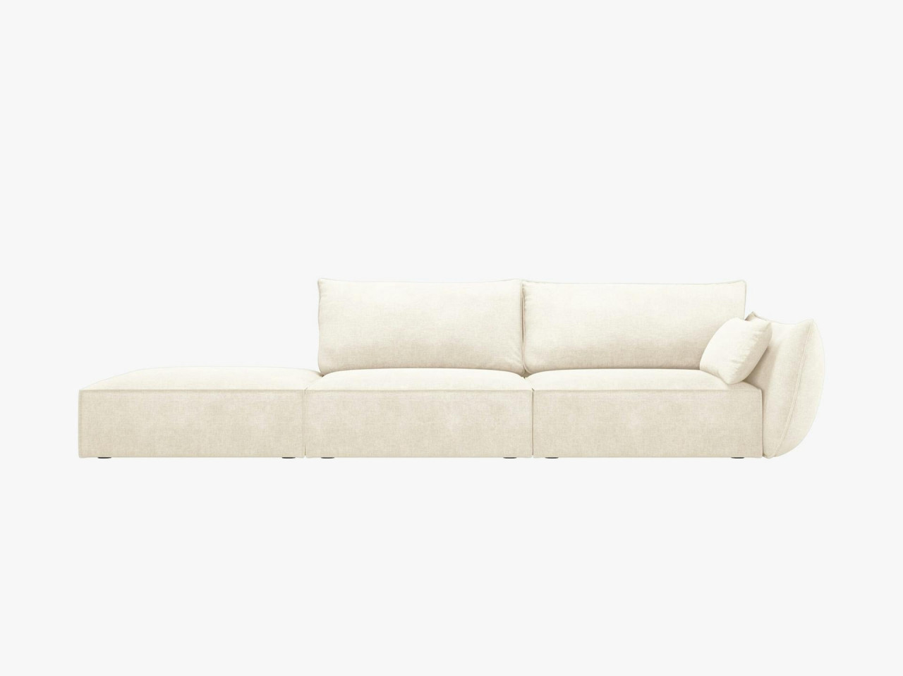 Poze Canapea deschisa 4 locuri Kaelle chenille L264 cm