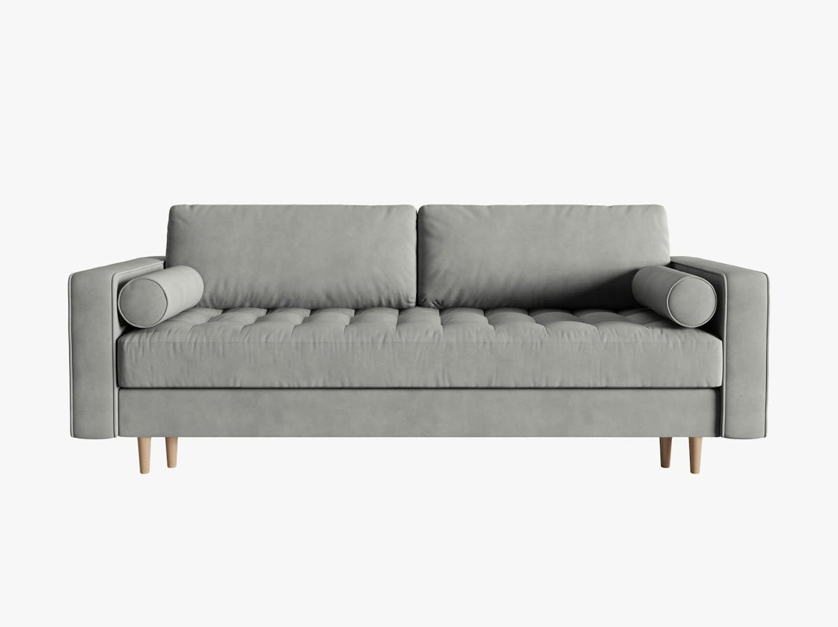 Poze Canapea extensibila 3 locuri Gobi catifea L225 cm