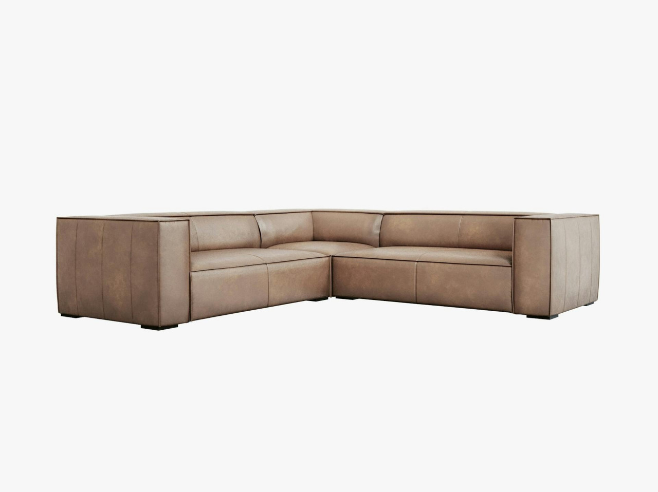 Poze Coltar 5 locuri Agawa piele naturala L280 cm
