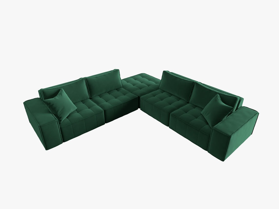 Poze Coltar 7 locuri Mike catifea L276 cm