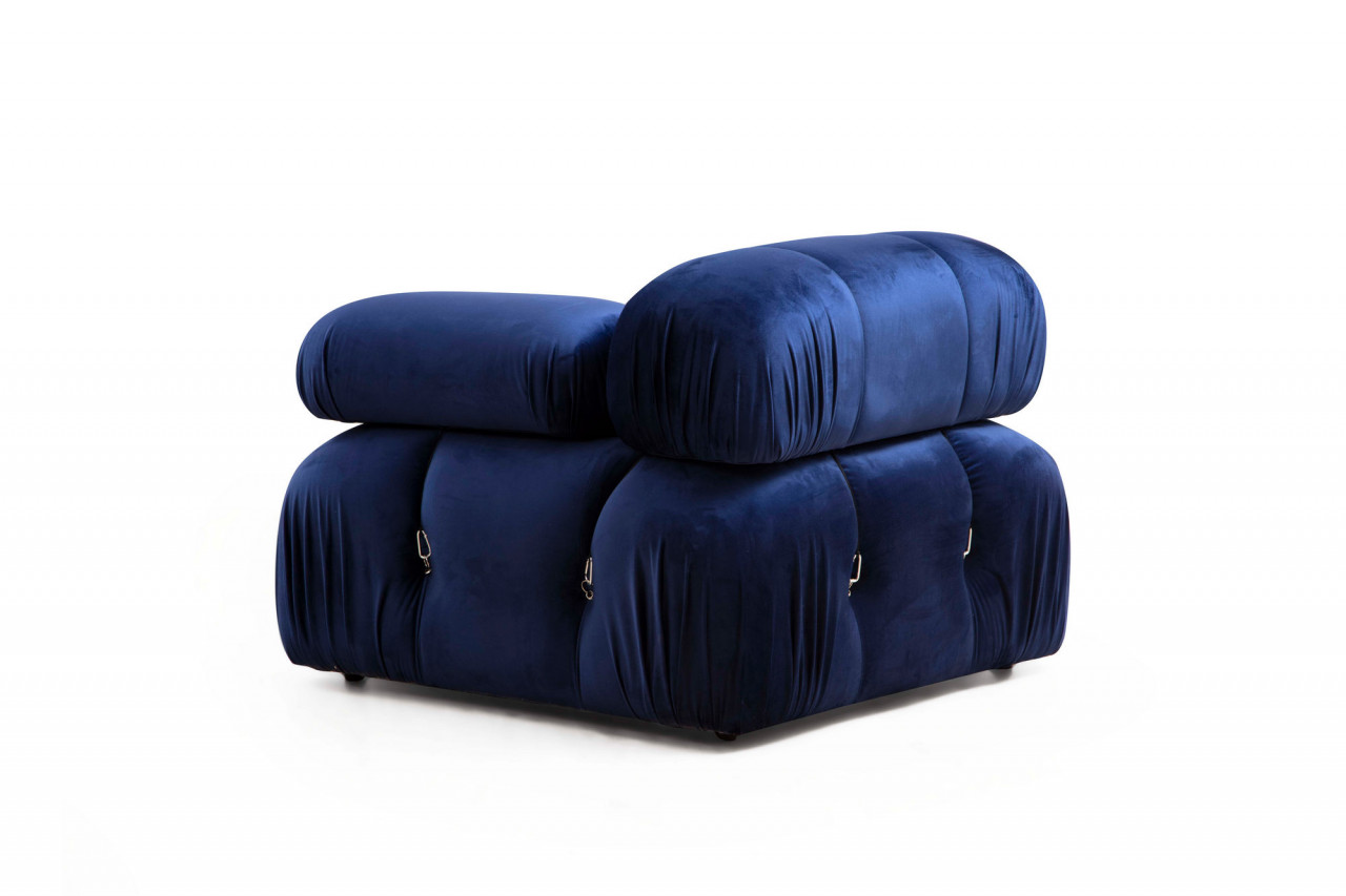 Poze Coltar Bubble velvet bleumarin L1-O1-1R-PUF