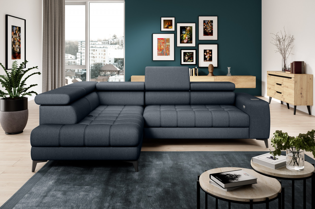 Poze Coltar cu reglaj electric Baggio - L280 x l196 x h100 cm