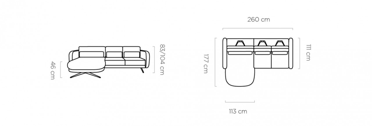 Poze Coltar cu reglaj electric Ilusio mini