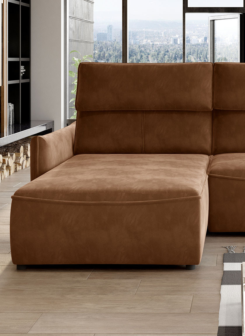 Poze Coltar cu reglaj electric Mango mini - L260 x l175 x h97 cm