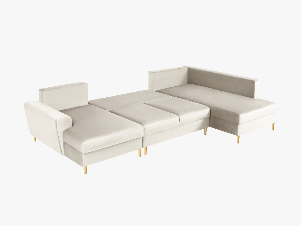 Poze Coltar extensibil 7 locuri Moghan catifea L313 cm