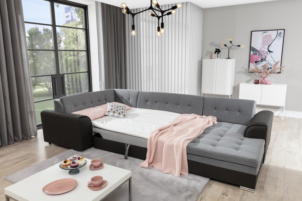 Poze Coltar living extensibil Damario – L340 x l190 x h73 cm