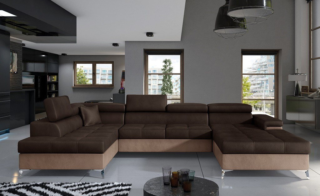 Poze Coltar living extensibil Eduardo – L345 x l202 x h90 cm