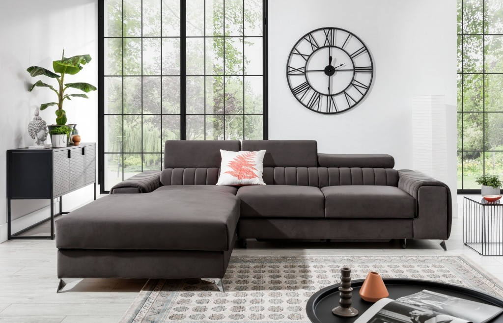 Coltar living extensibil grayson – l275 x l205 x h98 cm
