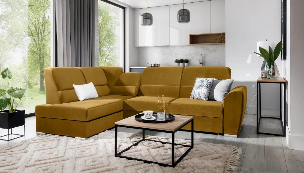 Poze Coltar living extensibil Siber – L270 x l186 x h93