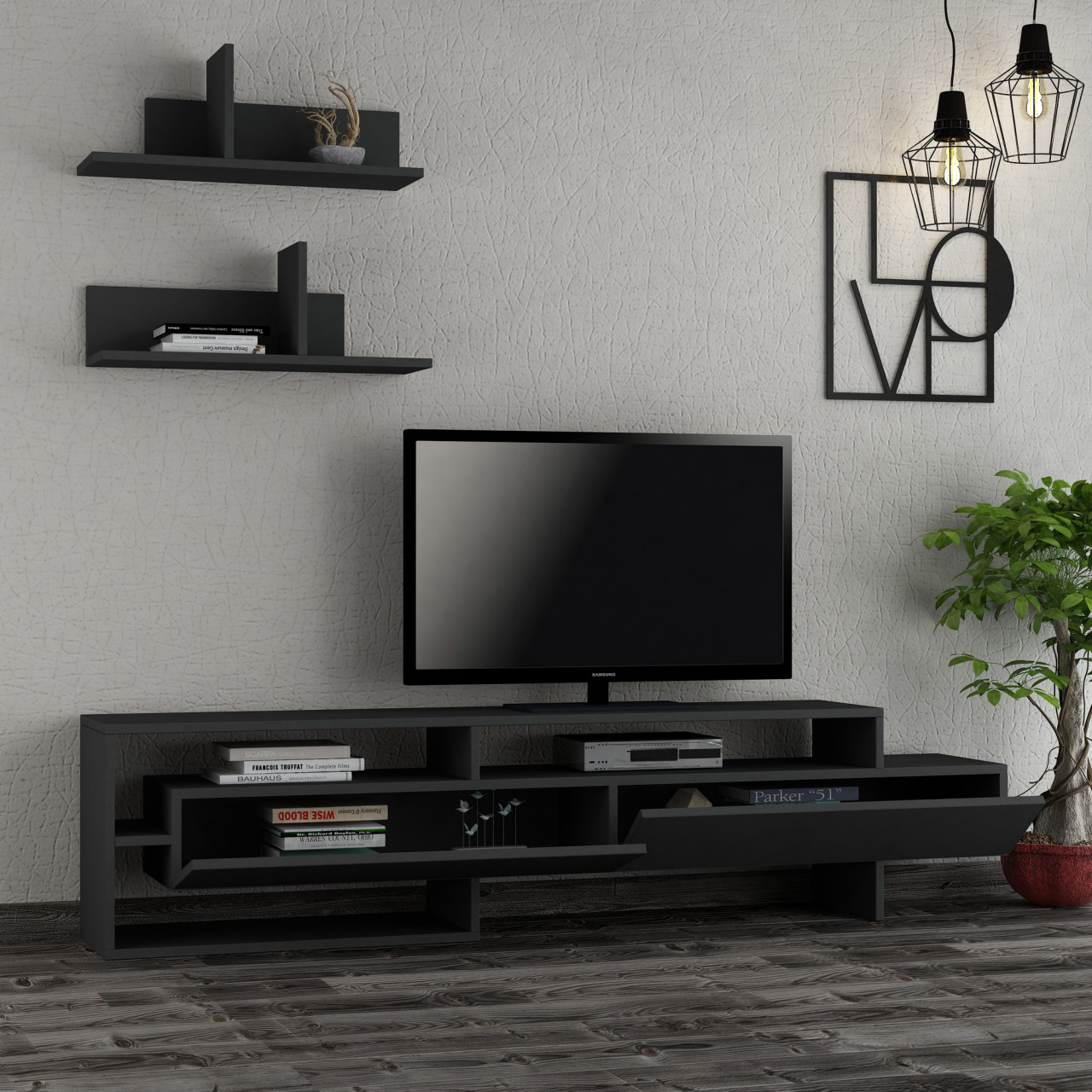 Poze Comoda TV Gara antracit