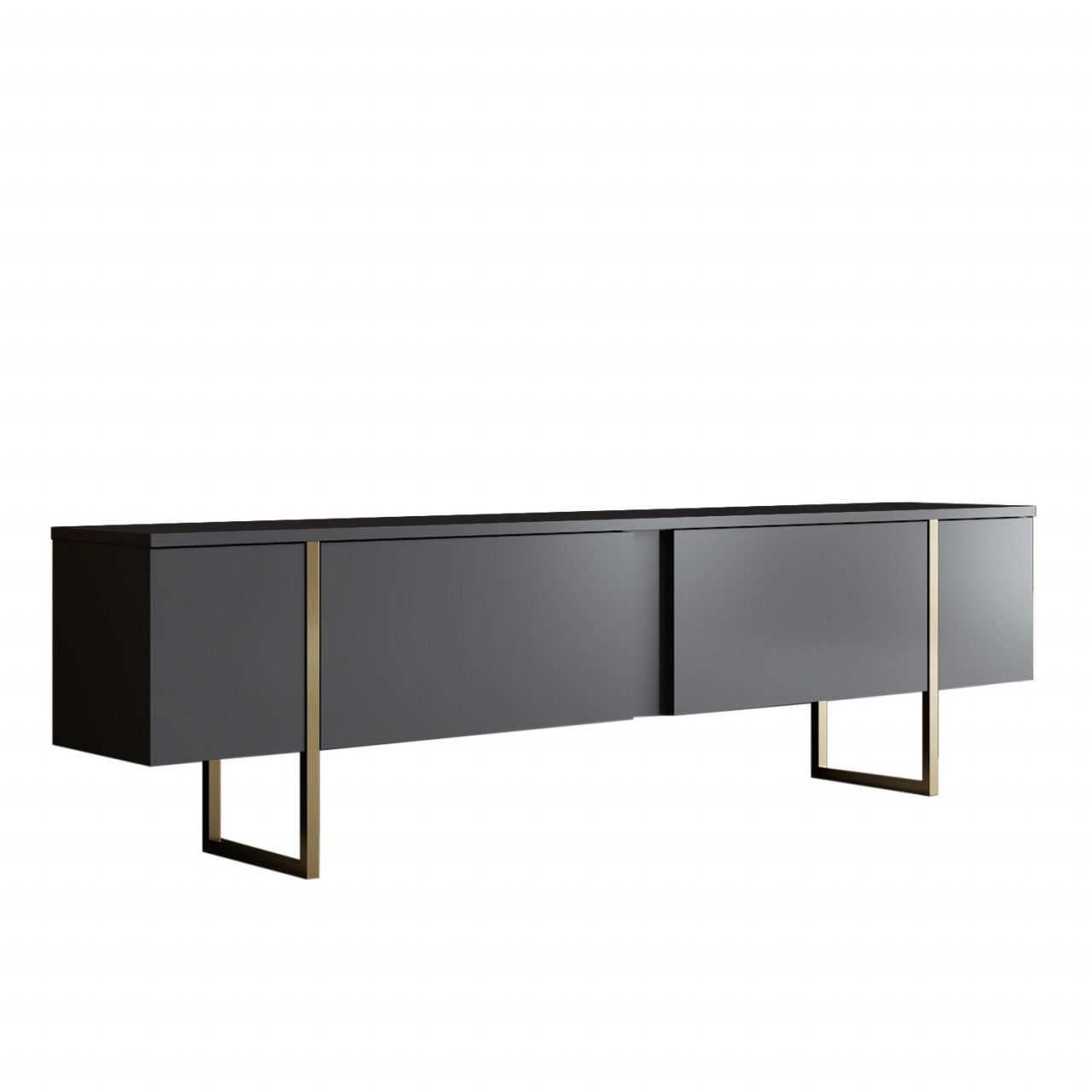 Poze Comoda TV Luxe antracit / auriu