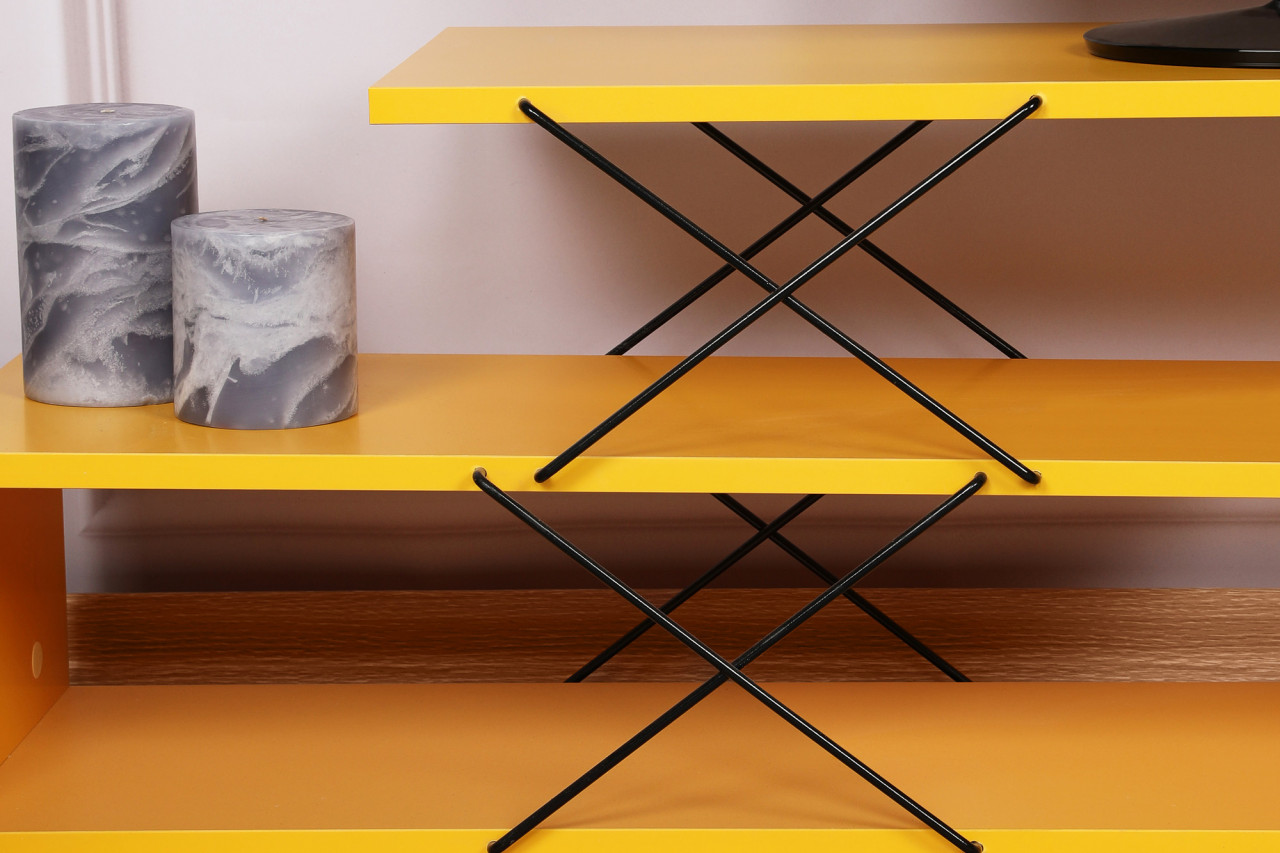 Poze Comoda TV Zigzag galben