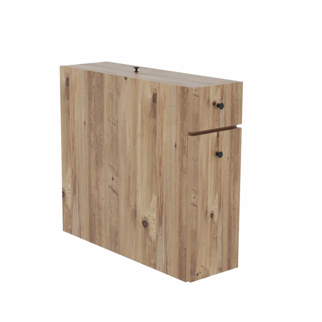 Poze Dulap MDF de baie Calencia stejar L19 cm - H55 cm