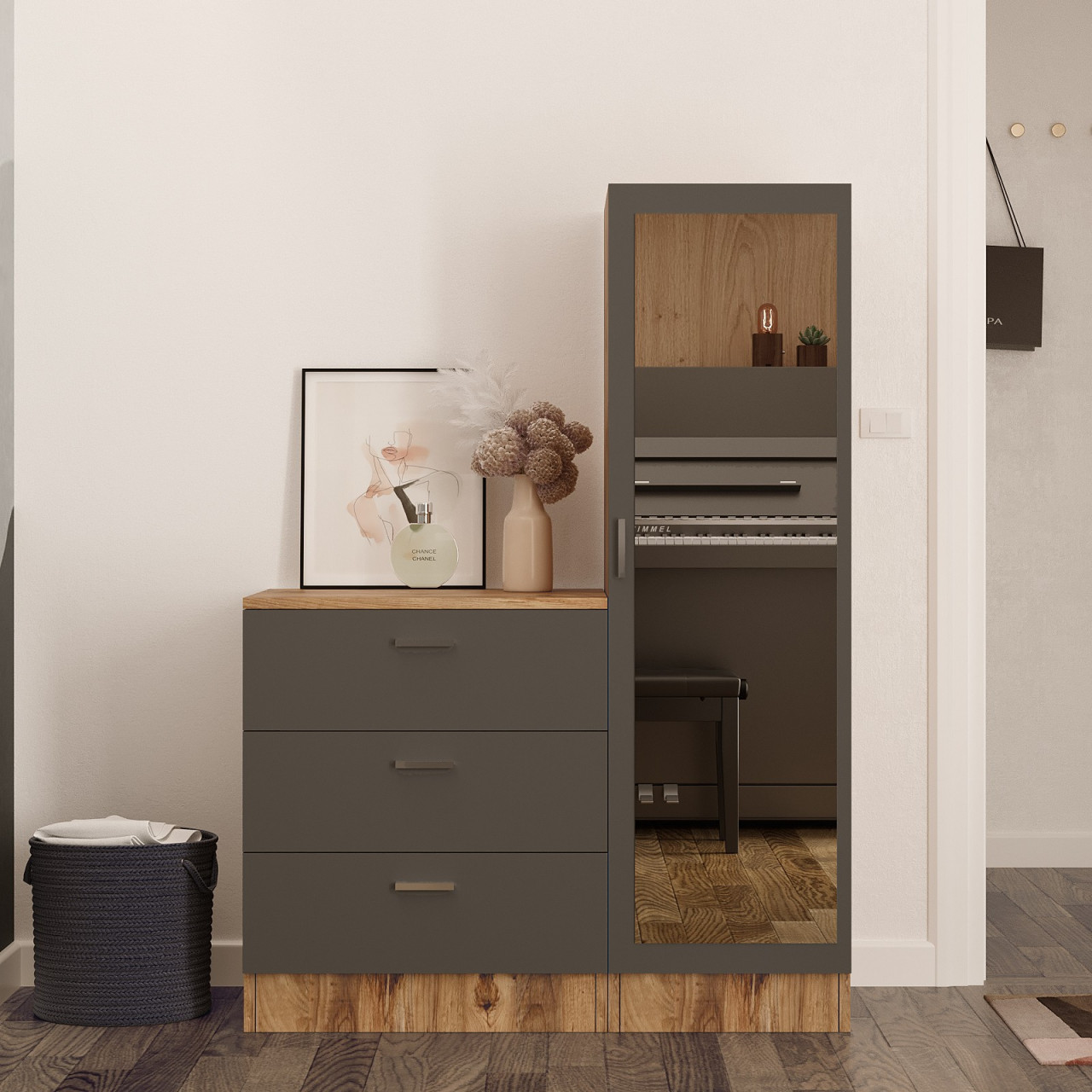 Poze Dulap MDF multifunctional CC6-AA L60 cm - H72 cm