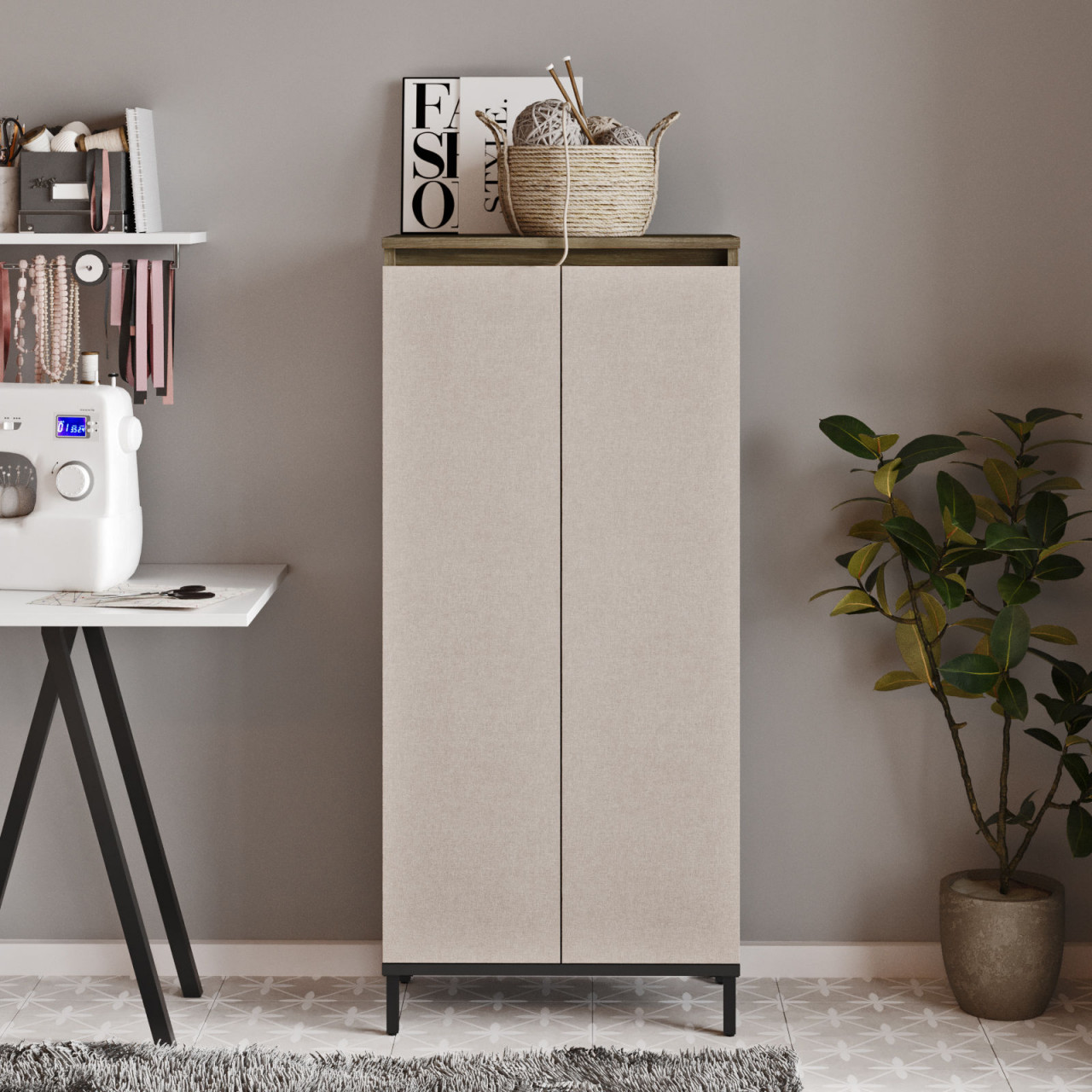 Poze Dulap MDF multifunctional VE2 - CV L60 cm - H133,6 cm