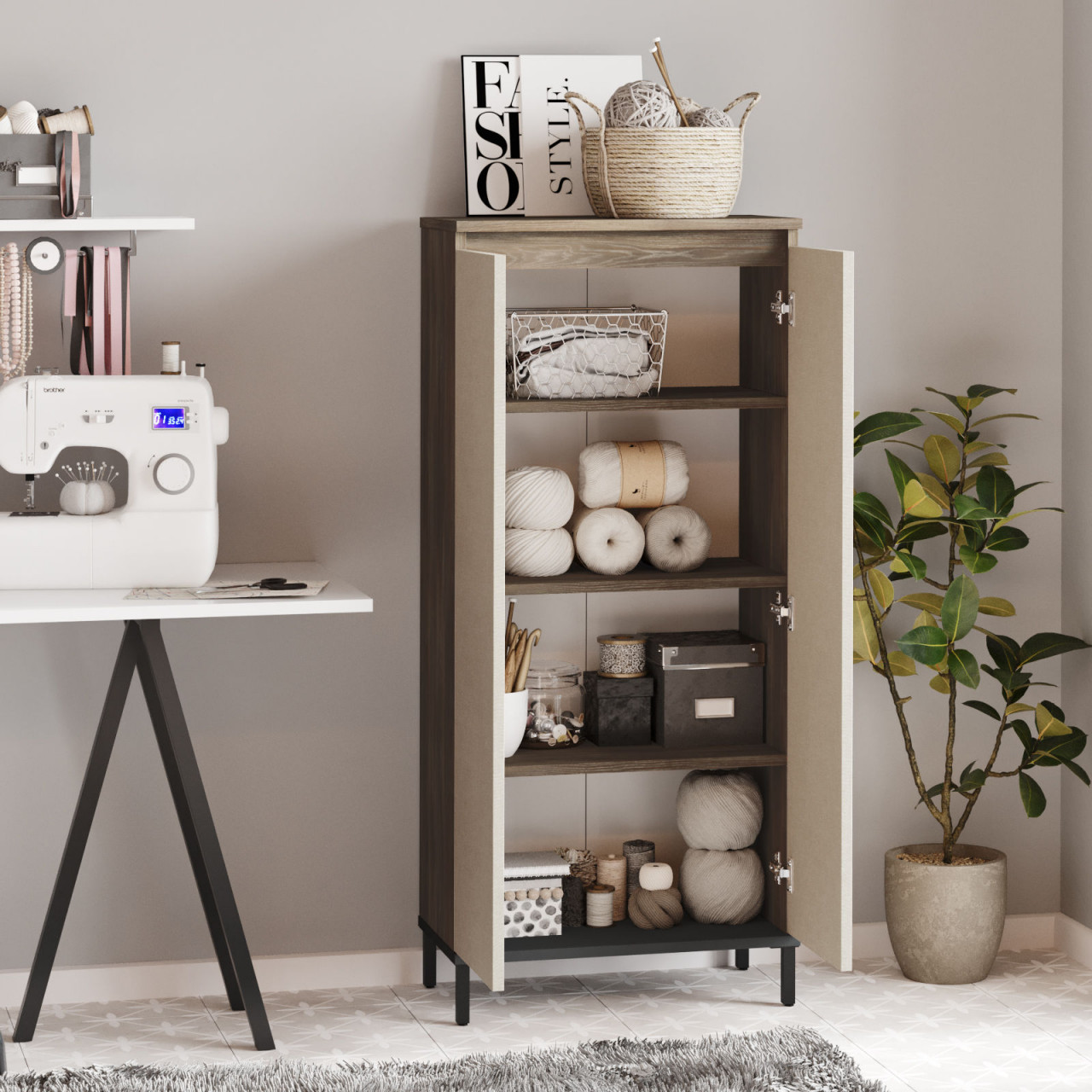 Poze Dulap MDF multifunctional VE2 - CV L60 cm - H133,6 cm