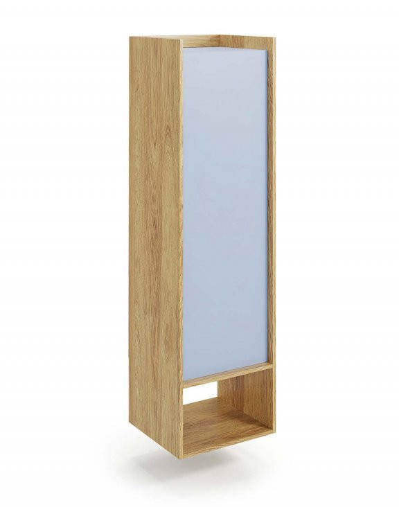 Poze Dulap modular Mobius 1D natur/albastru – H179 cm