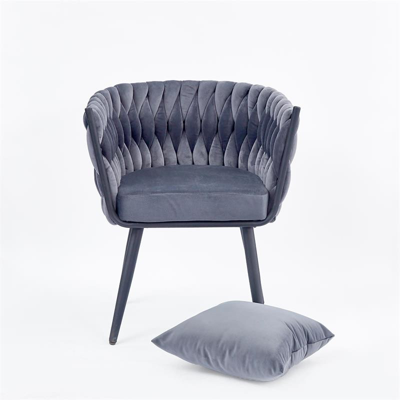 Poze Fotoliu Avatar 2 velvet gri – H77 cm