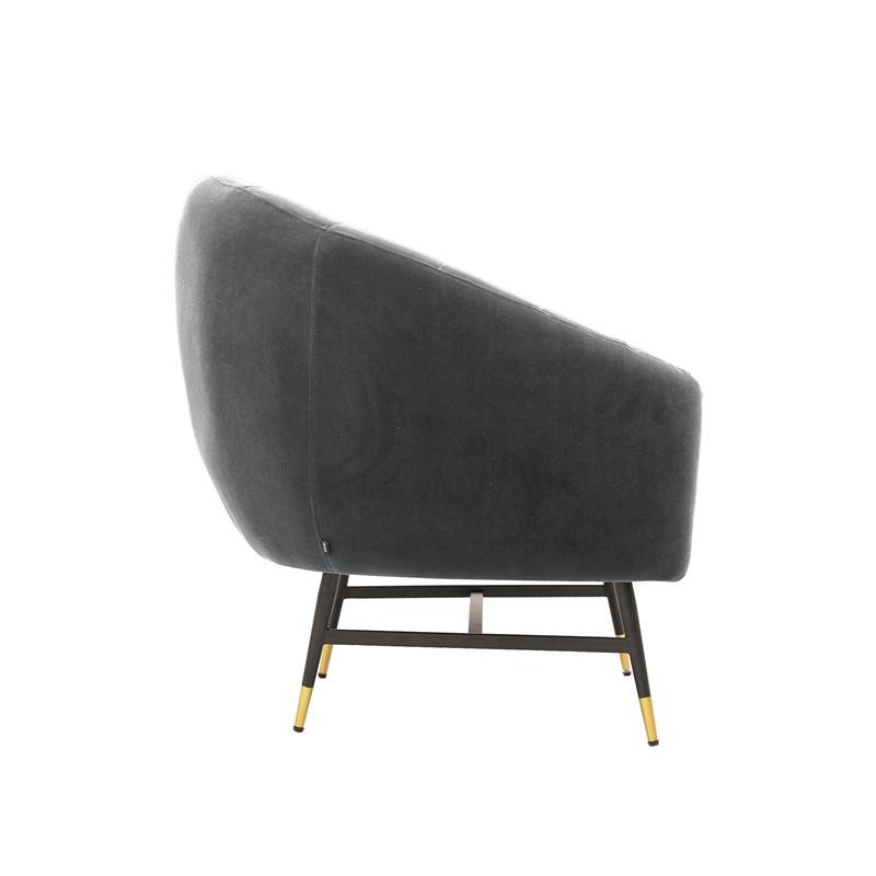 Poze Fotoliu Britney velvet gri - H78 cm