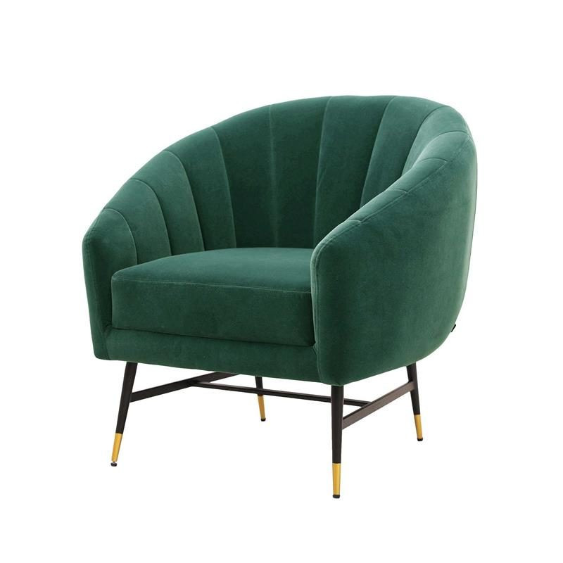 Fotoliu britney velvet verde - h78 cm