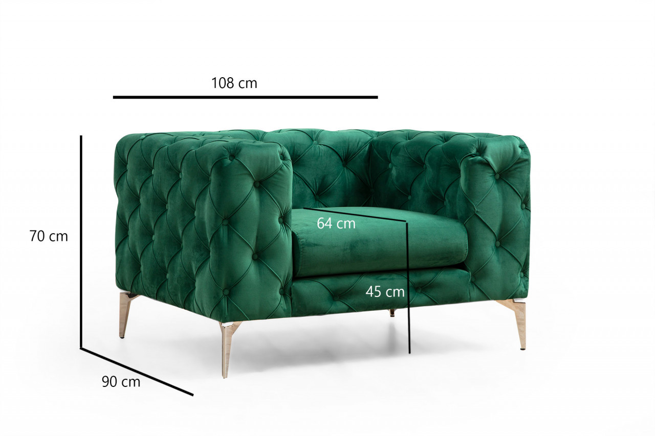 Poze Fotoliu Como verde