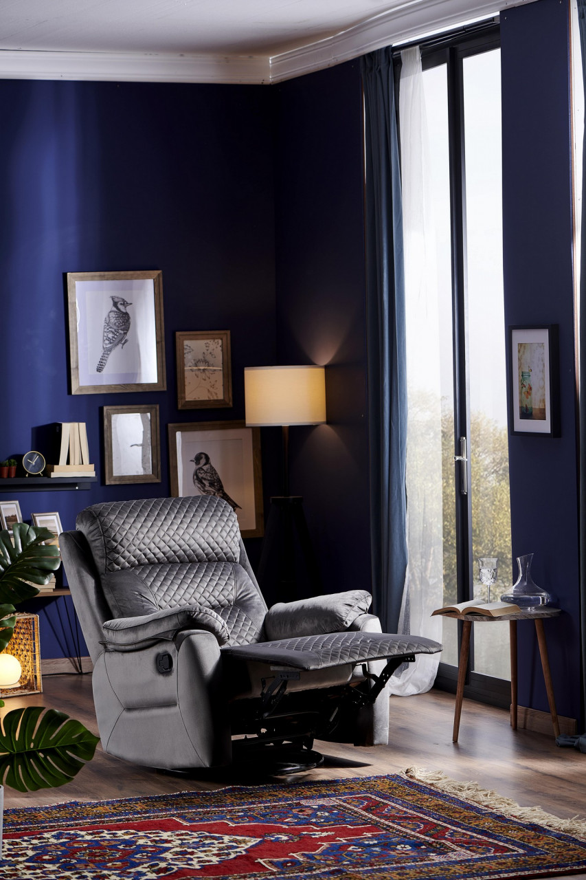 Poze Fotoliu cu recliner Trone gri