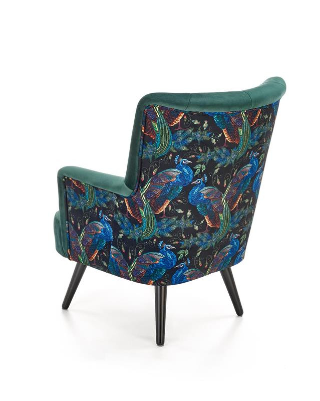 Poze Fotoliu Pagoni velvet verde - H95 cm