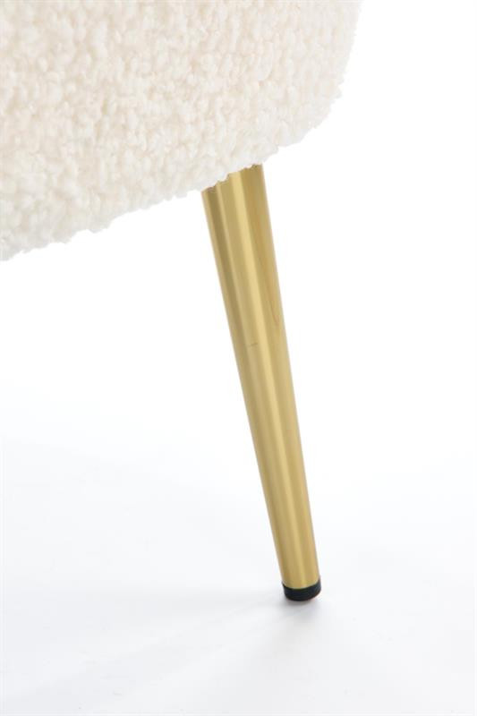 Poze Fotoliu plusat Grifon crem/gold – H78 cm