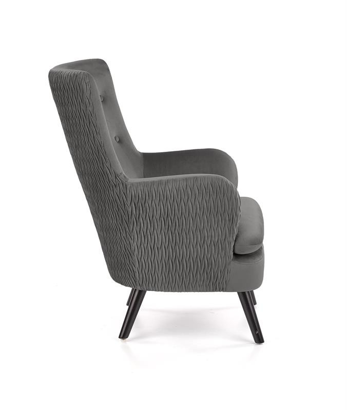 Poze Fotoliu Ravel velvet gri – H100 cm