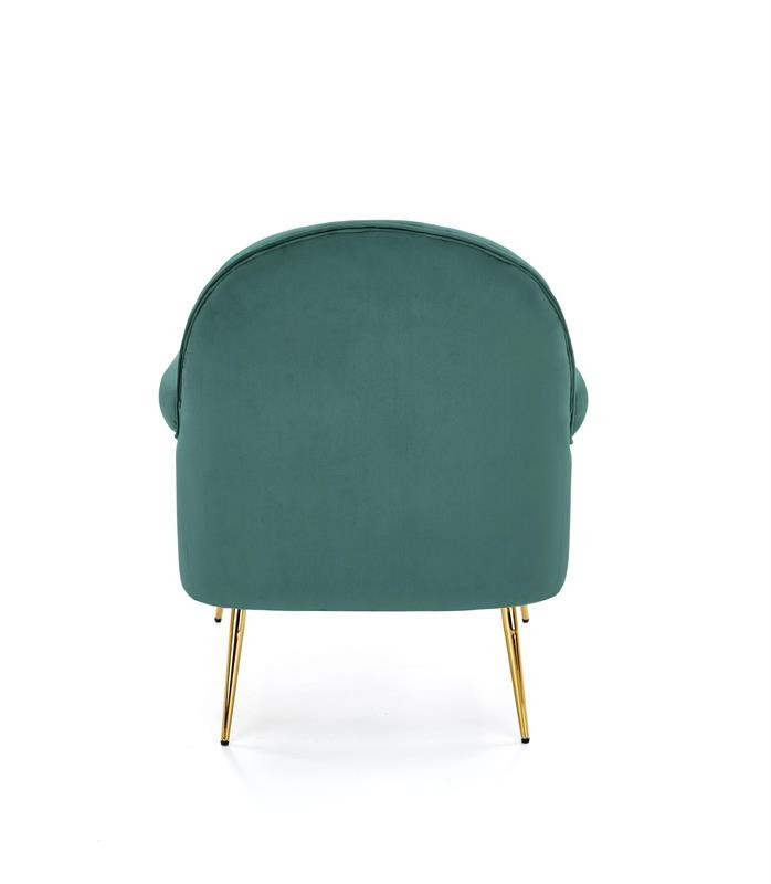 Poze Fotoliu Santi velvet verde/gold - H88 cm