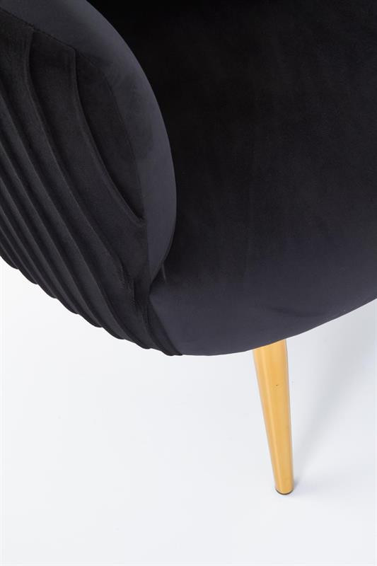 Poze Fotoliu tapitat Crown negru